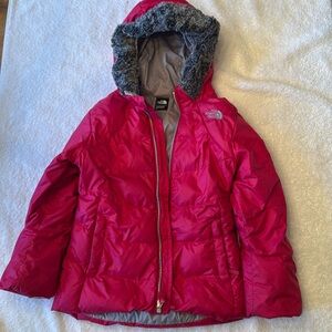 NorthFace Red Puffer Jacket